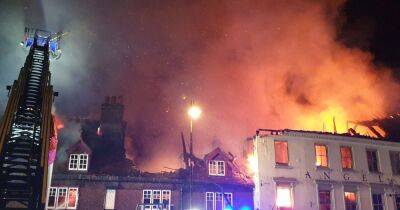 LIVE: Ukraine 'refugees' evacuated from huge fire at 400-year-old hotel in Sussex - walesonline.co.uk - Ukraine - county Sussex