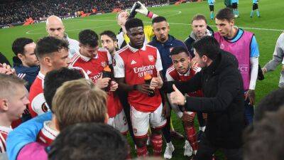 Mikel Arteta urges Arsenal to keep heads up after 'huge blow'