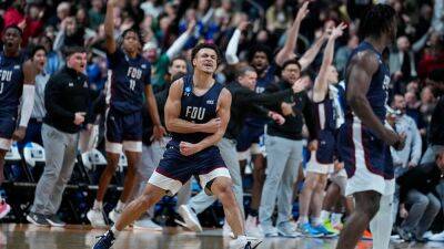Michael Conroy - Fairleigh Dickinson upsets top seed Purdue, becoming second 16 seed to beat a No. 1 in March Madness history - foxnews.com - state New Jersey - county Tyler - state Ohio