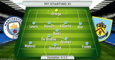 How Man City should line up against Burnley in FA Cup quarter final tie