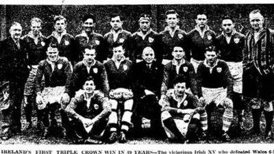 From the archives: Irish 1948 'Grand Slam' revisited - rte.ie - France - Scotland - Ireland -  Dublin - Jersey