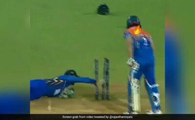 Watch: Rajasthan Royals Tweets Fantastic Wicket-keeping Video. Note - A Star Actor Affected It - sports.ndtv.com - India
