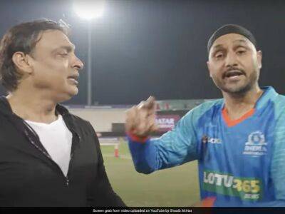 Harbhajan Singh - Shahid Afridi - Watch: Harbhajan Singh "Misbehaved...," Shoaib Akhtar's Banter With Spin Great - sports.ndtv.com - Qatar - India - Pakistan