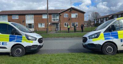 'Loud bang heard' as police investigate 'disturbance' - latest updates from cordon at block of flats - manchestereveningnews.co.uk - Manchester - county Denton