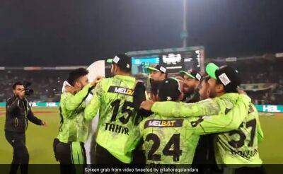 Watch: Celebrations Erupt After Lahore Qalandars Win Pakistan Super League Title In Thriller