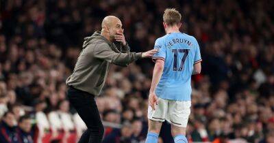Pep Guardiola told he's taking a big 'risk' with Kevin De Bruyne tactic at Man City
