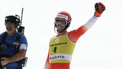 Dave Ryding - Ramon Zenhausern claims World Cup slalom win in Soldeu as Lucas Braathen secures crystal globe - eurosport.com - Britain - Switzerland - Italy - Norway - Austria - Andorra
