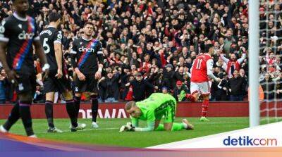 Arsenal Unggul 2-0 atas Crystal Palace di Babak Pertama