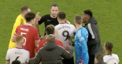 Man United vs Fulham FA Cup tie descends into chaos as visitors shown THREE red cards within seconds