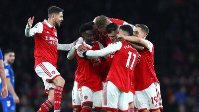 Arsenal 4-0 Everton: Gunners open up five-point gap at top of the Premier League after hammering sorry Toffees
