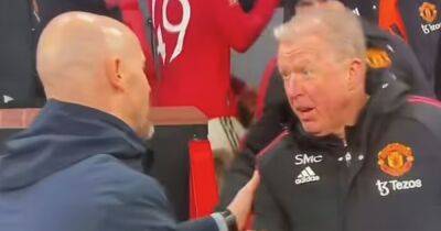 Manchester United fans think they can tell what Steve McClaren told Ten Hag after West Ham win