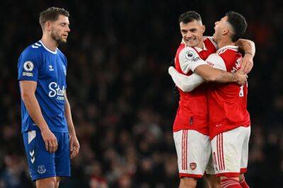 Sean Dyche - Peter Drury - Arsenal hammer Everton 4-0, go five points clear of Manchester City - nbcsports.com - Manchester - Usa - Jordan