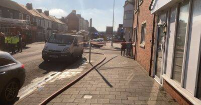 Live updates as fire closes busy Cardiff road