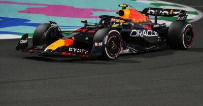 Sergio Perez holds off Red Bull team-mate Max Verstappen to win Saudi Arabian GP