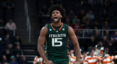 Rob Carr - Miami runs away with win over Indiana to earn Sweet 16 spot in March Madness - foxnews.com - county Miller - Jordan - state Indiana - state New York - state Missouri -  Indianapolis - county Patrick - county Baylor - Houston