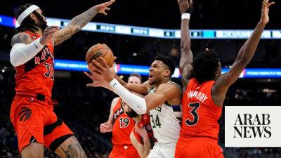 Lionel Messi - Carlos Alcaraz - Austin Reaves - Kylian Mbappe - Toronto Raptors - Brook Lopez - Louis Oosthuizen - Arnaud Kalimuendo - Antetokounmpo, Lopez to the fore as Bucks bounce back against Raptors - arabnews.com - Manchester - France - county Bucks - India - Los Angeles -  Los Angeles - state Indiana -  Portland