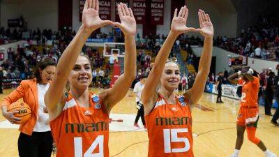 Miami's Cavinder twins ink NIL deal with controversial AI company, help team to March Madness upset - foxnews.com - Florida - state Alabama - state Louisiana - state Oklahoma