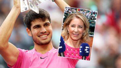 Carlos Alcaraz's outrageous talent has tennis legend Chris Evert 'in awe, flabbergasted' ahead of French Open