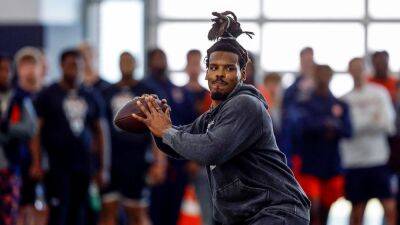 Ex-NFL MVP Cam Newton throws more than 30 passes at Auburn's Pro Day, eyes football comeback