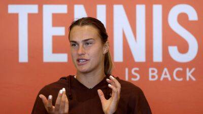 Steve Simon - Aryna Sabalenka - 'I Have Never Felt That Much Hate', Says Belarus's Aryna Sabalenka - sports.ndtv.com - Russia - Ukraine - Australia - Belarus - India - Kazakhstan