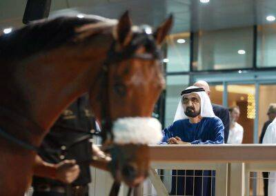 Sheikh Mohammed bin Rashid attends Dubai Breeze-Up Sale at Meydan