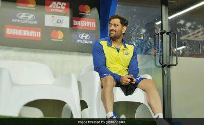 Chennai Super Kings Shares Pic Of MS Dhoni Sitting In India Dugout. Caption Is Pure Gold - sports.ndtv.com - Australia - India -  Chennai