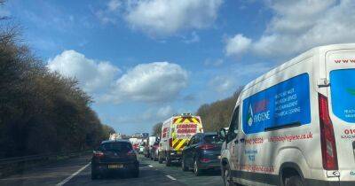 M61 closed after serious crash with air ambulance at scene - traffic updates