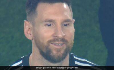 Lionel Messi - Watch: Lionel Messi In Tears As Argentina Celebrates World Cup Winners - sports.ndtv.com - Argentina -  Buenos Aires - Panama