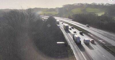 Live updates as crash on M4 near Miskin causes delays with debris strewn across motorway