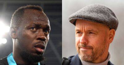 What Usain Bolt said to Manchester United manager Erik ten Hag during brief meeting