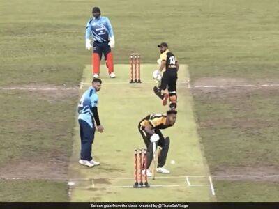 Watch: Commentator In Splits As Fielder's Throw Hits Batter In The Crotch - sports.ndtv.com - Portugal - India - Bangladesh