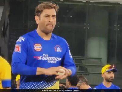 MS Dhoni Bowls To MS Dhoni! CSK's Incredible Video Has Fans 'Whistle Podu'