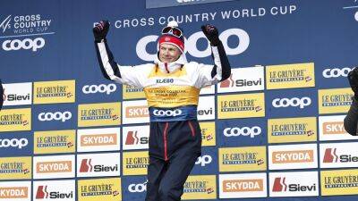 Johannes Hoesflot Klaebo makes history with World Cup triumph for 20th win of cross-country season