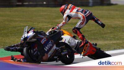 Marquez Jelaskan Crash dengan Oliveira di MotoGP Portugal