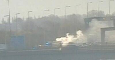 LIVE: M6 traffic delays with lanes shut after car fire - latest updates