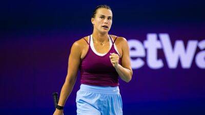 Aryna Sabalenka hails 'amazing performance' as she downs Barbora Krejcikova at Miami Open, Andreescu pulls out