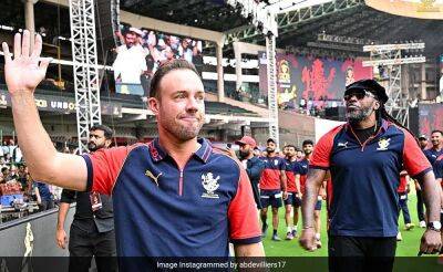 Chris Gayle - "Tears Filled My Eyes...": AB de Villiers' Emotional Post Ahead Of Indian Premier League 2023 - sports.ndtv.com - India -  Bangalore
