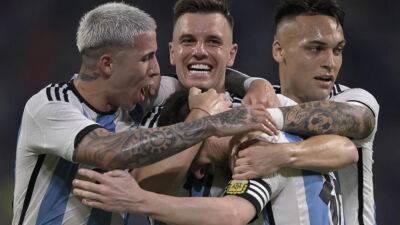 Argentina's Messi scores 100th international goal in Curacao romp