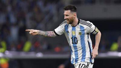 Lionel Messi passes milestone 100 goals for Argentina with hat-trick against Curacao in international friendly
