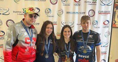 Perth curlers Harry Gow and Chloe McNaughton win silver at Scottish Junior Mixed Doubles Championship