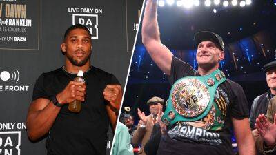 Anthony Joshua still keen on Tyson Fury heavyweight title battle: 'I would take that opportunity'
