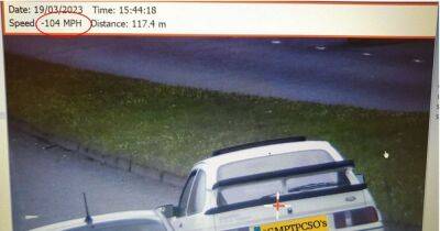 Ford Sierra Cosworth driver caught speeding at 104mph in 30mph street handed police notice - manchestereveningnews.co.uk