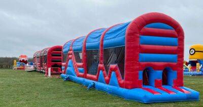 Outdoor inflatable park opening for Easter holidays with slides, obstacle courses and more - manchestereveningnews.co.uk