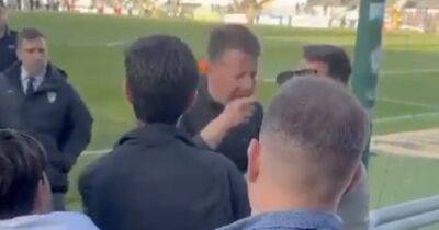 Paulo Sergio in angry Portimonense fan clash as former Hearts boss threatens to rip punter's 'eyes out'