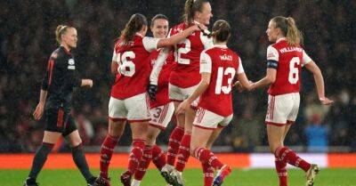 Katie McCabe limps off as Arsenal reach Women’s Champions League semi-finals