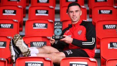 Derry City's Jordan McEneff scoops player of the month award