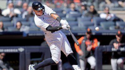 Aaron Judge picks up where he left off, homers in 1st at-bat