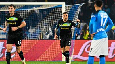 Lazio Hand Serie A Leaders Napoli Rare Defeat
