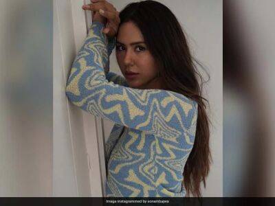 Sonam Bajwa's 'Sweet' Reaction After Fan's Poster For Her During Pakistan Super League Game Goes Viral
