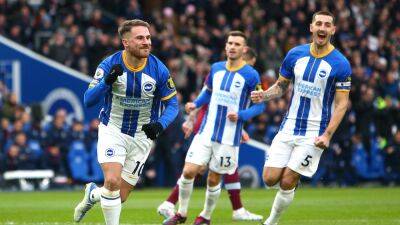 Premier League: Brighton and Hove Albion smash West Ham, Aston Villa beat 10-man Crystal Palace